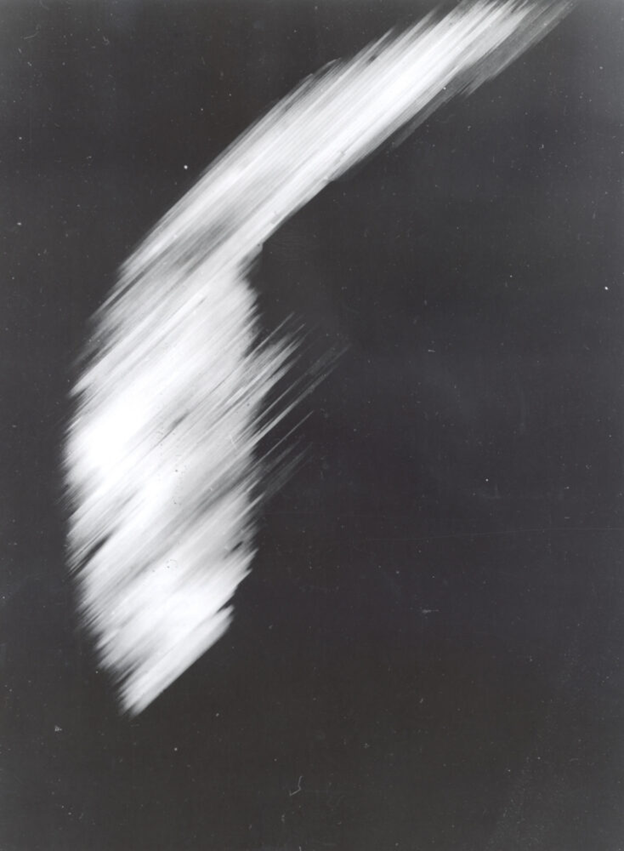 Explorer 6's grainy 1959 image of the Pacific Ocean, the first photograph of Earth taken from orbit