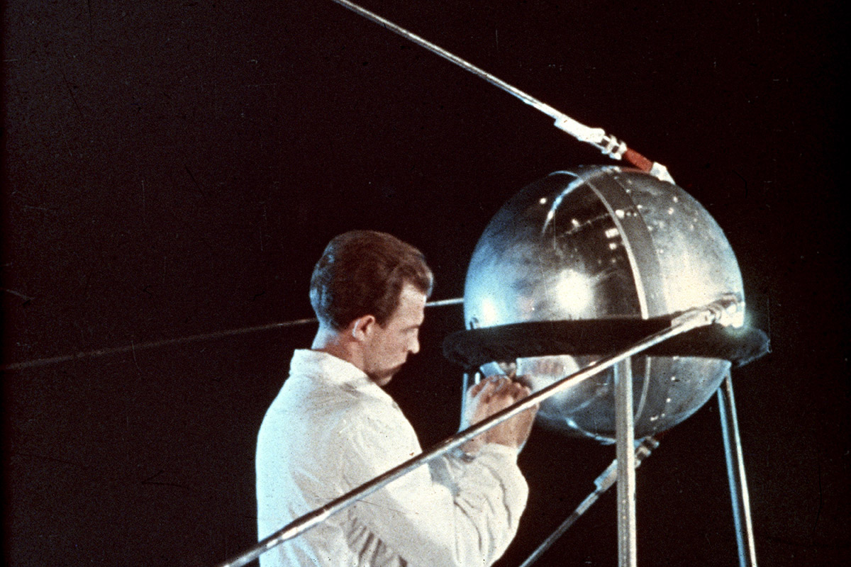 Sputnik 1 Satellite Image